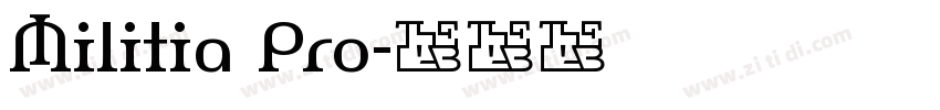Militia Pro字体转换